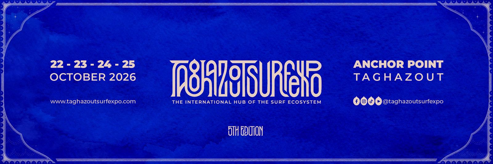 Taghazout Surf Expo 2026: what is on at Anchor Point, 22–25 October