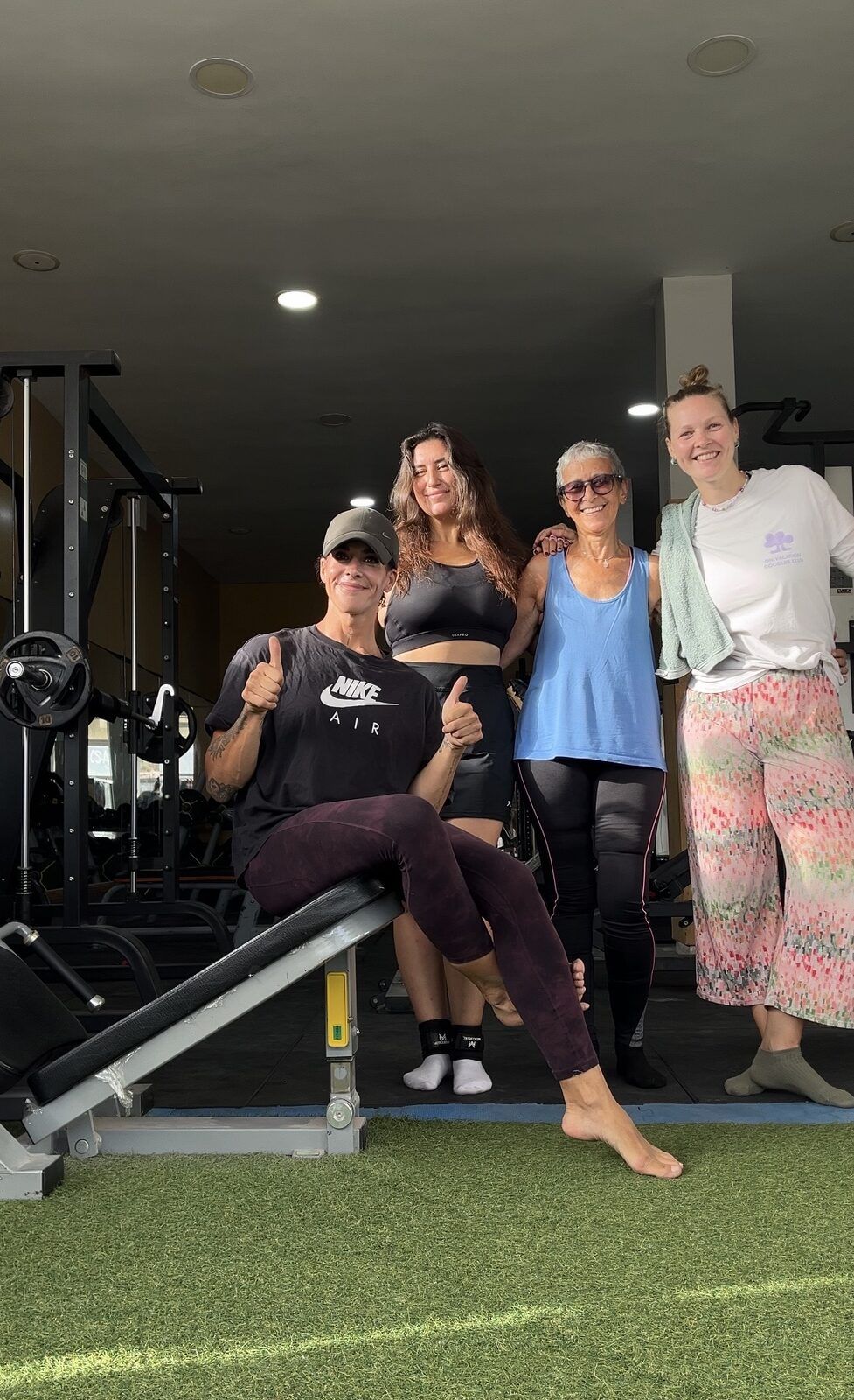 Women's strength class at Nassim Gym, Tamraght