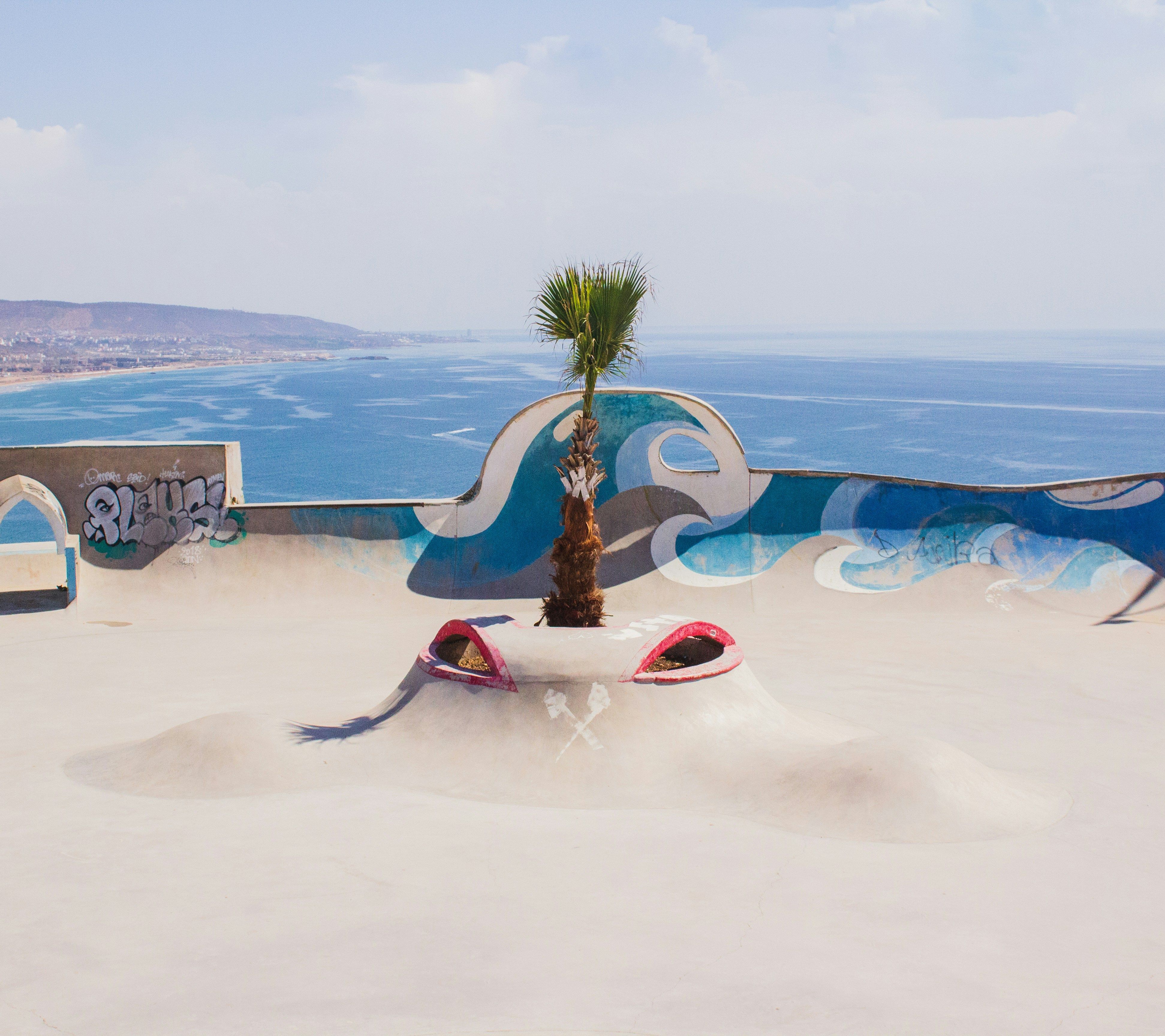 The skatepark above Taghazout